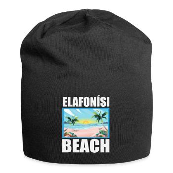 Elafonisi Beach - Jersey Beanie - black - Front