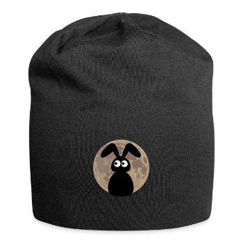 Happy Eggsmas Frohe Ostern Lustige Osterkleidung - Jersey-Beanie - Schwarz - Vorne