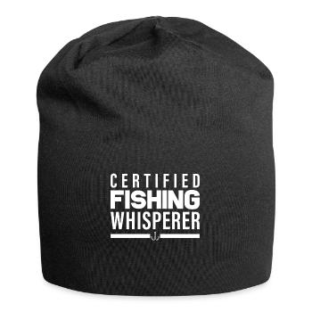 Certified Fishing Whisperer - - Jersey Beanie - black - Front