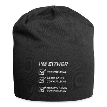 Funny Conworlding Quotes Conworlding Love Conworld - Jersey Beanie - black - Front