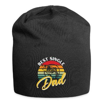 Best single father -. - Jersey Beanie - black - Front