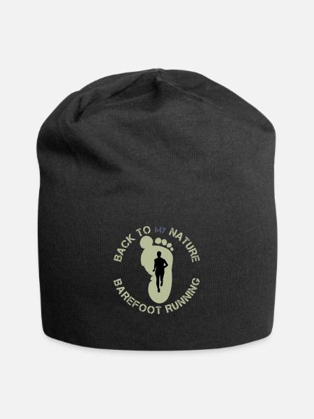 Course pieds nus - Bonnet en jersey - noir