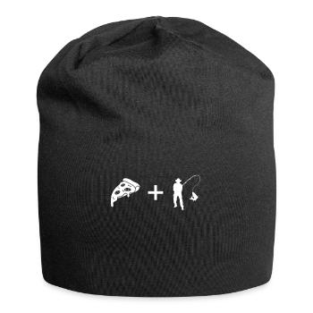 Pizza - Fishing - - Jersey Beanie - black - Front