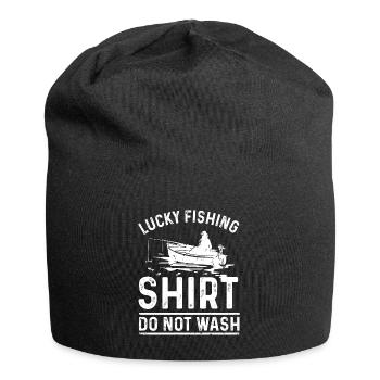 Chemise de pêche porte-bonheur Ne pas laver - Bonnet en jersey - noir - Devant
