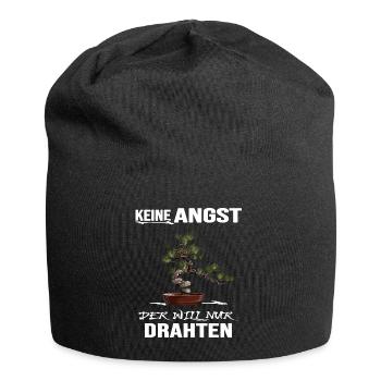 BONSAI Bonsaidraht Yamadori Bonsaimeister - Jersey-Beanie - Schwarz - Vorne