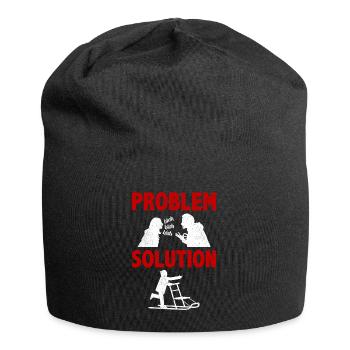 Kicksled Snow Sled Problem Solution Hobby - Jersey Beanie - black - Front