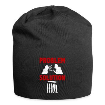 Knife Making Knife Maker Problem Solution Hobby - Jersey-Beanie - Schwarz - Vorne