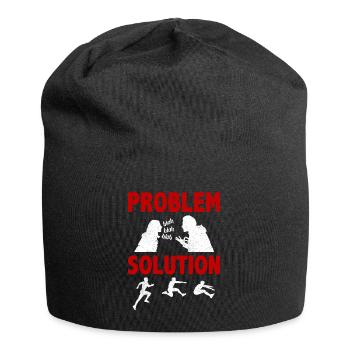 Solution au problème du saut en longueur - Bonnet en jersey - noir - Devant