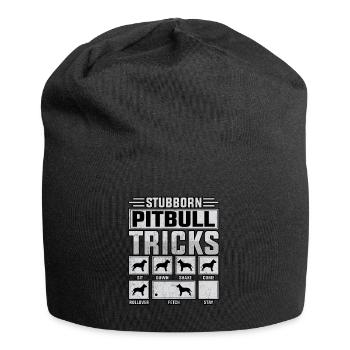 Astuces de pitbull tenaces - Bonnet en jersey - noir - Devant