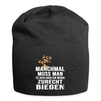BONSAI drahten Bonsaidraht Yamadori Bonsaiform - Jersey-Beanie - Schwarz - Vorne