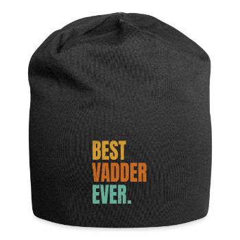 Best Vadder Ever Vater Papa Vati - Jersey-Beanie - Schwarz - Vorne