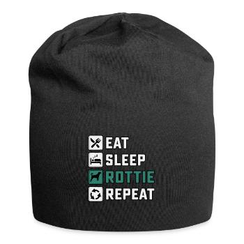 Manger dormir pourri Répéter - Bonnet en jersey - noir - Devant