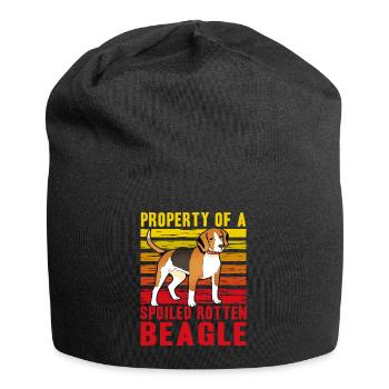 Property of a spoiled rotten Beagle - Jersey Beanie - black - Front