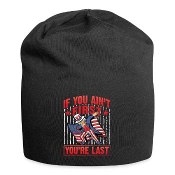 If you ain't first you're last 4th july - Jersey-Beanie - Schwarz - Vorne