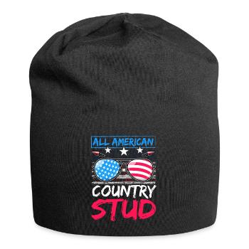 All American Country Stud - Jersey Beanie - black - Front
