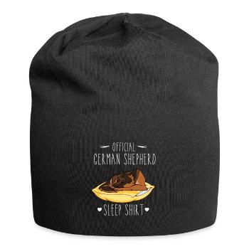 Official German Shepherd Sleep Shirt - Jersey Beanie - black - Front