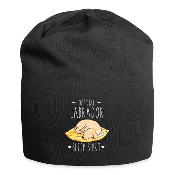 Official Labrador Sleep Shirt - Jersey Beanie - black - Front