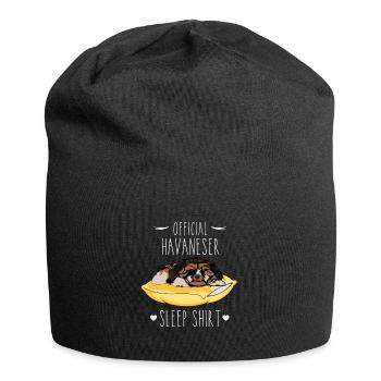 Official Havanser Sleep Shirt - Jersey Beanie - black - Front