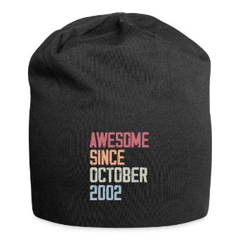 Bogosse geboren im Oktober 2002 - Fête d'anniversair - Jersey-Beanie - Schwarz - Vorne