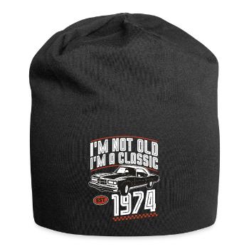 1974 Vintage Vintage Retro Classic Birthday - Jersey Beanie - black - Front