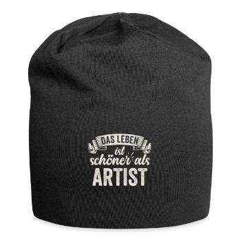 Lustige Künstler Malerei Ausstellung Kreativität - Jersey-Beanie - Schwarz - Vorne