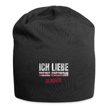 Bloggen Ich Liebe Zeitvertreib Hobby - Jersey-Beanie - Schwarz - Vorne