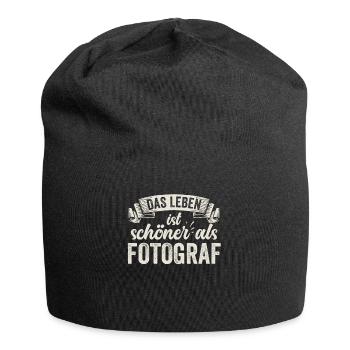 Lustige Fotograf Kamera Bilder Fotoshootings - Jersey-Beanie - Schwarz - Vorne