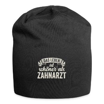 Lustige Zahnarzt Zähne Zahnmedizin Zahnarztpraxis - Jersey-Beanie - Schwarz - Vorne