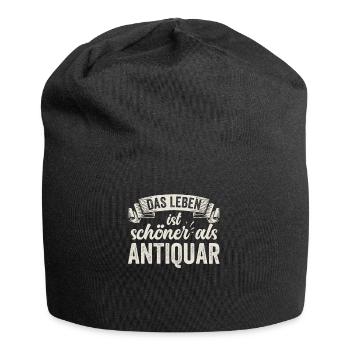 Lustige Antiquar Bücher Antiquitäten Sammlerstücke - Jersey-Beanie - Schwarz - Vorne