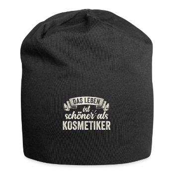 Kosmetiker Schönheit Spaß Make-up Hautpflege - Jersey-Beanie - Schwarz - Vorne
