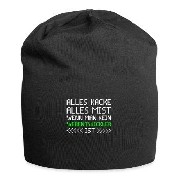 Webentwickler Projektmanager Webentwickler - Jersey-Beanie - Schwarz - Vorne