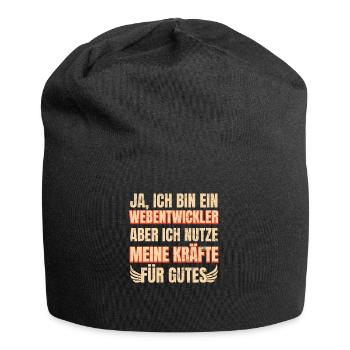 Webentwickler Programmierer Informatiker - Jersey-Beanie - Schwarz - Vorne