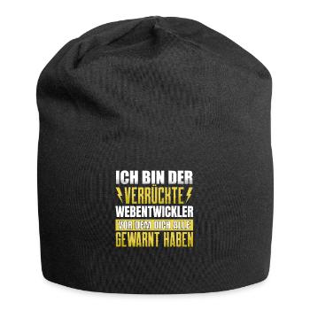 Webentwickler Programmierer Informatiker - Jersey-Beanie - Schwarz - Vorne