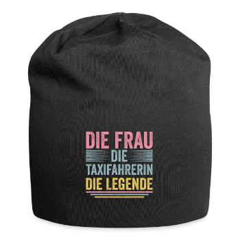 Taxifahrer Pünktlichkeit und Zuverlässigkeit - Jersey-Beanie - Schwarz - Vorne