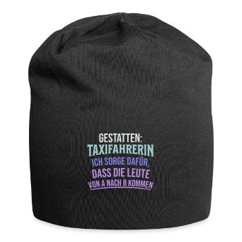 Taxifahrer Sauberes und gepflegtes Fahrzeug - Jersey-Beanie - Schwarz - Vorne