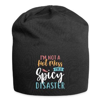 Funny Quotes And Jokes Humor And Laughter - Jersey-Beanie - Schwarz - Vorne