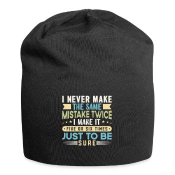 Funny Quotes And Jokes Funny Sayings And Humor - Jersey-Beanie - Schwarz - Vorne