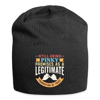 Funny Quotes And Jokes Comedy And Laughter - Jersey-Beanie - Schwarz - Vorne