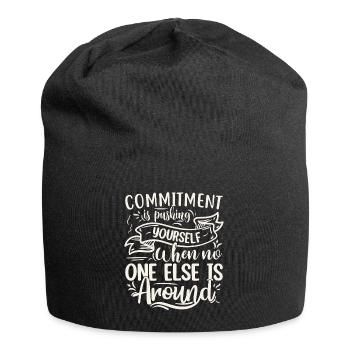 Funny Quotes And Jokes Hilarious Sayings And Humor - Jersey-Beanie - Schwarz - Vorne