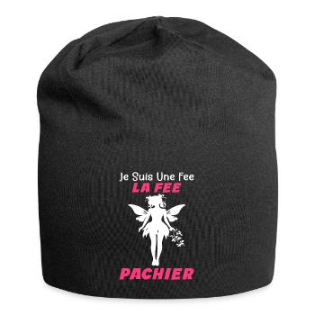 Je Suis Une Fee La Fee Pachier - Humour Cadeau - Bonnet en jersey - noir - Devant