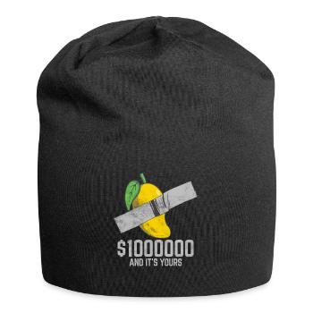 Ruban adhésif mangue Fruit amant citation drôle - Bonnet en jersey - noir - Devant