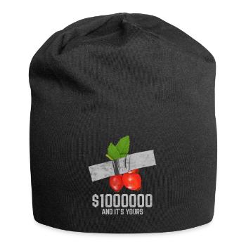 Ruban adhésif canneberge Fruit amant citation drôle - Bonnet en jersey - noir - Devant