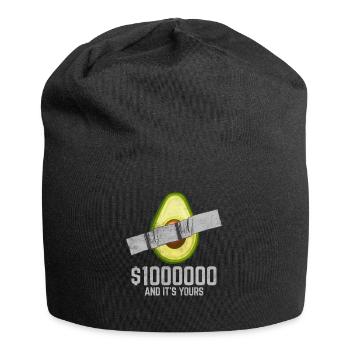 Klebeband Avocado Fruchtliebhaber Lustiges Zitat - Jersey-Beanie - Schwarz - Vorne