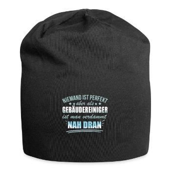 Lustige Gebäudereiniger Beruf Arbeit Reinigung - Jersey Beanie - black - Front