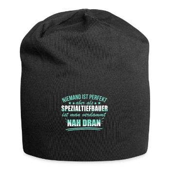 Lustige Spezialtiefbauer Baugrundverbesserung - Jersey Beanie - black - Front