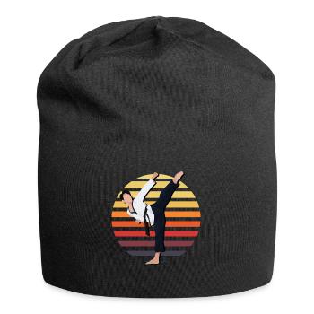 Taekwondo - Bonnet en jersey - noir - Devant