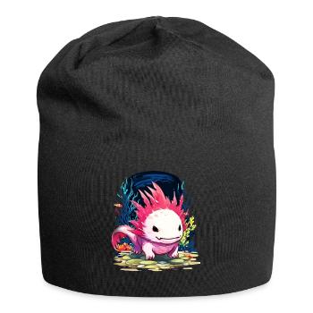 Axolotl - Jersey-Beanie - Schwarz - Vorne