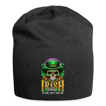 St. Patrick's Day Irisch heute - Jersey-Beanie - Schwarz - Vorne