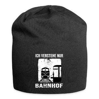 Gare de conducteur Chemin de fer Chemin de fer - Bonnet en jersey - noir - Devant