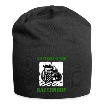 Farm Tractor Farmer Farmer Village Child Farm - Jersey Beanie - black - Front